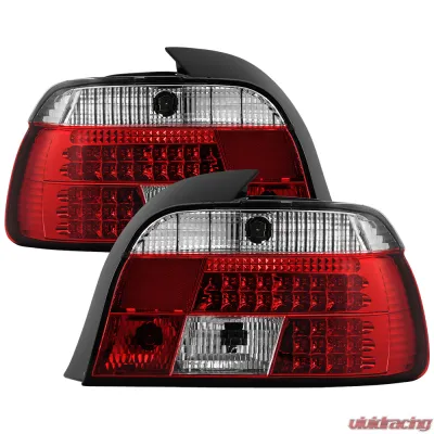 Spyder Auto Red Clear LED Tail Lights for BMW E39 5-Series 1997-2000 - ALT-YD-BE3997-LED-RC