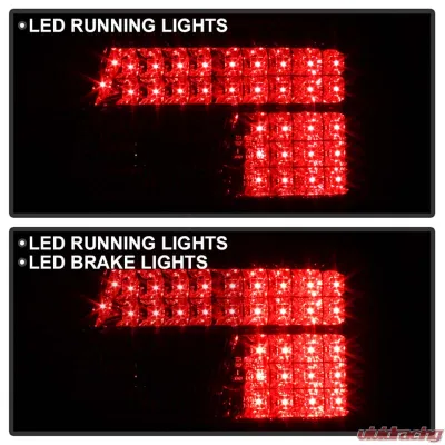 Spyder Auto Red Clear LED Tail Lights for BMW E39 5-Series 1997-2000 - ALT-YD-BE3997-LED-RC