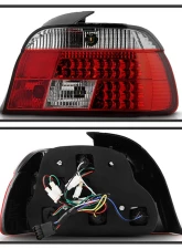 Spyder Auto Red Clear LED Tail Lights for BMW E39 5-Series 1997-2000                                     - ALT-YD-BE3997-LED-RC - Image 2