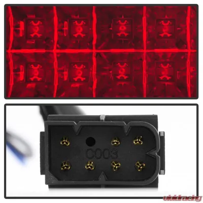 Spyder Auto Red Clear LED Tail Lights for BMW E39 5-Series 1997-2000 - ALT-YD-BE3997-LED-RC