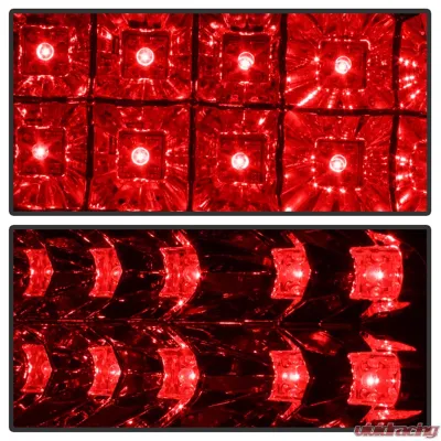 Spyder Auto Red Clear LED Tail Lights for BMW E39 5-Series 1997-2000 - ALT-YD-BE3997-LED-RC