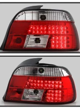 Spyder Auto Red Clear LED Tail Lights for BMW E39 5-Series 1997-2000                                     - ALT-YD-BE3997-LED-RC - Image 9