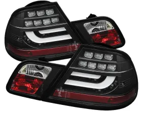 Spyder Auto Black LED Taillights with Light Bar for BMW E46 330xi 2001-2003 Coupe