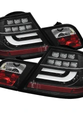 Spyder Auto Black LED Taillights with Light Bar for BMW E46 330xi 2-Door Coupe 2001-2003                                     - ALT-YD-BE4600-LBLED-BK - Image 9