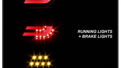 Spyder Auto Black LED Taillights with Light Bar for BMW E46 330xi 2001-2003                                     - ALT-YD-BE4600-LBLED-BK - Image 9