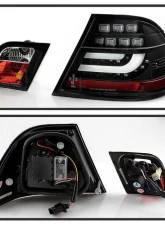 Spyder Auto Black LED Taillights with Light Bar for BMW E46 330xi 2-Door Coupe 2001-2003                                     - ALT-YD-BE4600-LBLED-BK - Image 3
