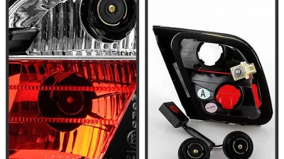 Spyder Auto Black LED Taillights with Light Bar for BMW E46 330xi 2001-2003                                     - ALT-YD-BE4600-LBLED-BK - Image 4