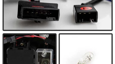 Spyder Auto Black LED Taillights with Light Bar for BMW E46 330xi 2001-2003                                     - ALT-YD-BE4600-LBLED-BK - Image 5