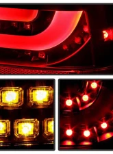 Spyder Auto Black LED Taillights with Light Bar for BMW E46 330xi 2-Door Coupe 2001-2003                                     - ALT-YD-BE4600-LBLED-BK - Image 7