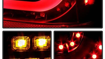 Spyder Auto Black LED Taillights with Light Bar for BMW E46 330xi 2001-2003                                     - ALT-YD-BE4600-LBLED-BK - Image 7