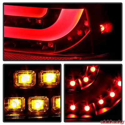 Spyder Auto Black LED Taillights with Light Bar for BMW E46 330xi 2-Door Coupe 2001-2003 - ALT-YD-BE4600-LBLED-BK