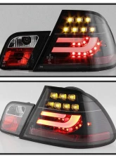 Spyder Auto Black LED Taillights with Light Bar for BMW E46 330xi 2-Door Coupe 2001-2003                                     - ALT-YD-BE4600-LBLED-BK - Image 8