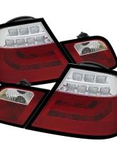 Spyder Auto Red Clear LED Taillights with Light Bar for BMW E46 330xi 2001-2003                                     - ALT-YD-BE4600-LBLED-RC - Image 9
