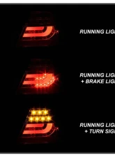 Spyder Auto Red Clear LED Taillights with Light Bar for BMW E46 330xi 2001-2003                                     - ALT-YD-BE4600-LBLED-RC - Image 9