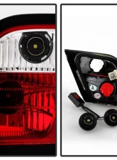 Spyder Auto Red Clear LED Taillights with Light Bar for BMW E46 330xi 2001-2003                                     - ALT-YD-BE4600-LBLED-RC - Image 4