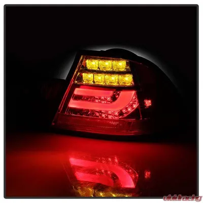 Spyder Auto Red Clear LED Taillights with Light Bar for BMW E46 330xi 2001-2003 - ALT-YD-BE4600-LBLED-RC