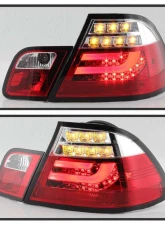 Spyder Auto Red Clear LED Taillights with Light Bar for BMW E46 330xi 2001-2003                                     - ALT-YD-BE4600-LBLED-RC - Image 8