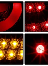 Spyder Auto Black LED Taillights for BMW E46 330xi 4-Door 2002-2005, Light Bar Style                                     - ALT-YD-BE4602-4D-LBLED-BK - Image 10