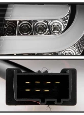 Spyder Auto Black LED Taillights for BMW E46 330xi 4-Door 2002-2005, Light Bar Style                                     - ALT-YD-BE4602-4D-LBLED-BK - Image 3