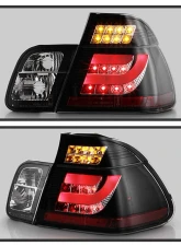 Spyder Auto Black LED Taillights for BMW E46 330xi 4-Door 2002-2005, Light Bar Style                                     - ALT-YD-BE4602-4D-LBLED-BK - Image 8