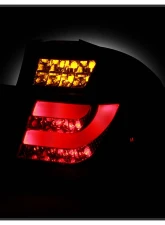 Spyder Auto Black LED Taillights for BMW E46 330xi 4-Door 2002-2005, Light Bar Style                                     - ALT-YD-BE4602-4D-LBLED-BK - Image 9