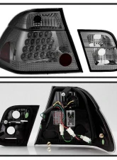 Spyder Auto Smoke Taillights for BMW E46 330xi 4-Door 2002-2005, LED, ALT-YD-BE4602-4D                                     - ALT-YD-BE4602-4D-LED-SM - Image 3