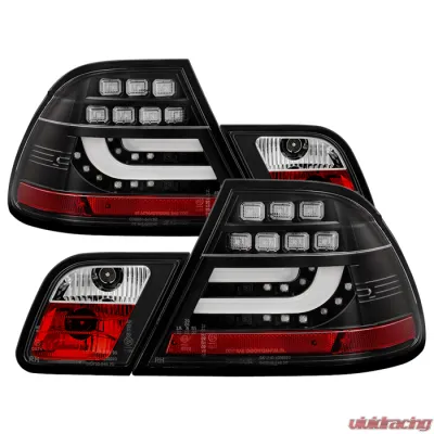 Spyder Auto Black LED Taillights for BMW E46 330xi 2-Door 2004-2006 - ALT-YD-BE4604-LBLED-BK