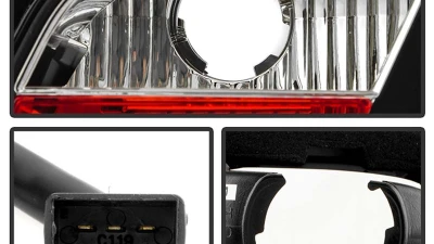 Spyder Auto Black LED Taillights for BMW E46 330xi 2-Door 2004-2006, Light Bar Style                                     - ALT-YD-BE4604-LBLED-BK - Image 5