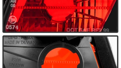 Spyder Auto Black LED Taillights for BMW E46 330xi 2-Door 2004-2006, Light Bar Style                                     - ALT-YD-BE4604-LBLED-BK - Image 6