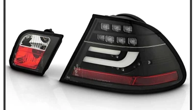 Spyder Auto Black LED Taillights for BMW E46 330xi 2-Door 2004-2006, Light Bar Style                                     - ALT-YD-BE4604-LBLED-BK - Image 7