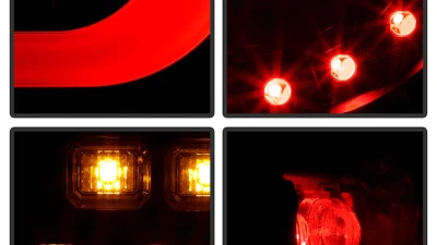 Spyder Auto Black LED Taillights for BMW E46 330xi 2-Door 2004-2006, Light Bar Style                                     - ALT-YD-BE4604-LBLED-BK - Image 9