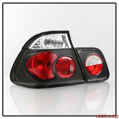 Spyder Auto Black Euro Style Taillights for BMW E46 330xi 4-Door 2001 - ALT-YD-BE4699-4D-BK