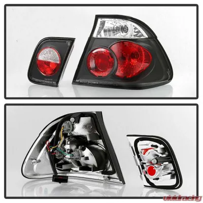 Spyder Auto Black Euro Style Taillights for BMW E46 330xi 4-Door 2001 - ALT-YD-BE4699-4D-BK