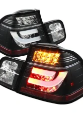 Spyder Auto Black LED Taillights for BMW E46 330xi 4-Door 2001, Light Bar Style                                     - ALT-YD-BE4699-4D-LBLED-BK - Image 9