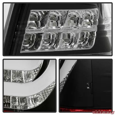 Spyder Auto Black LED Taillights for BMW E46 330xi 4-Door 2001, Light Bar Style - ALT-YD-BE4699-4D-LBLED-BK