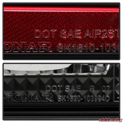 Spyder Auto Black LED Taillights for BMW E46 330xi 4-Door 2001, Light Bar Style - ALT-YD-BE4699-4D-LBLED-BK