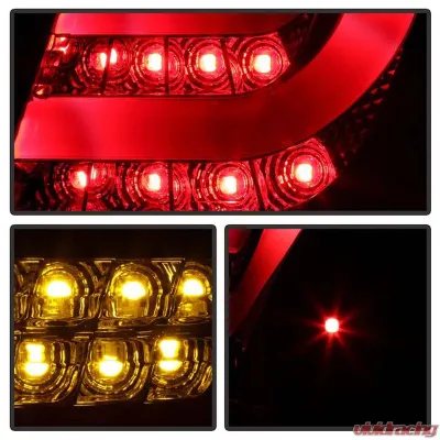 Spyder Auto Black LED Taillights for BMW E46 330xi 4-Door 2001, Light Bar Style - ALT-YD-BE4699-4D-LBLED-BK