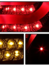 Spyder Auto Black LED Taillights for BMW E46 330xi 4-Door 2001, Light Bar Style                                     - ALT-YD-BE4699-4D-LBLED-BK - Image 7