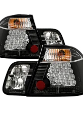 Spyder Auto LED Black Tail Lights for BMW E46 3-Series 4-Door 1999-2001                                     - ALT-YD-BE4699-4D-LED-BK - Image 11