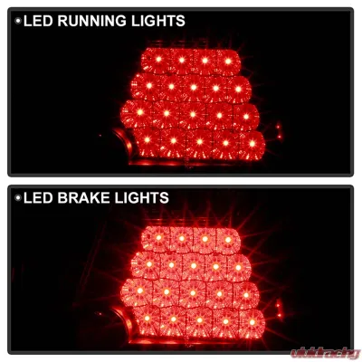 Spyder Auto LED Black Tail Lights for BMW E46 3-Series 4-Door 1999-2001 - ALT-YD-BE4699-4D-LED-BK