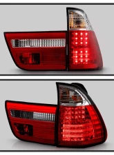 Spyder Auto 4-Piece LED Red Clear Tail Lights for BMW E53 X5 2000-2006                                     - ALT-YD-BE5300-LED-RC - Image 11