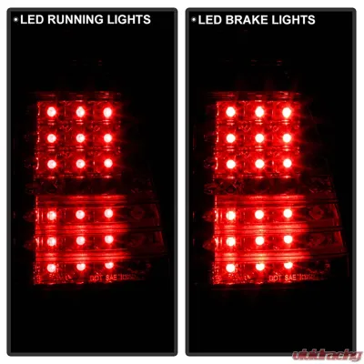 Spyder Auto 4-Piece LED Red Clear Tail Lights for BMW E53 X5 2000-2006 - ALT-YD-BE5300-LED-RC