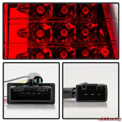 Spyder Auto 4-Piece LED Red Clear Tail Lights for BMW E53 X5 2000-2006 - ALT-YD-BE5300-LED-RC