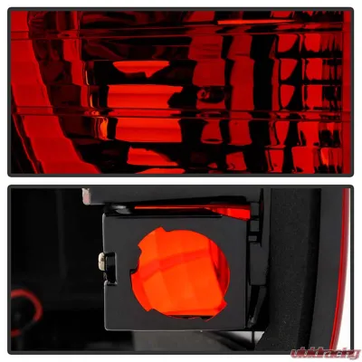 Spyder Auto 4-Piece LED Red Clear Tail Lights for BMW E53 X5 2000-2006 - ALT-YD-BE5300-LED-RC