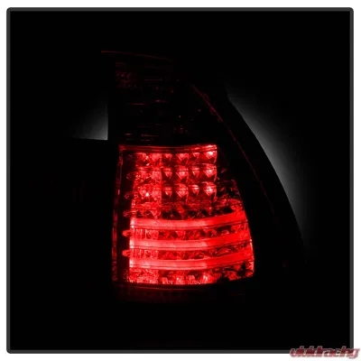 Spyder Auto 4-Piece LED Red Clear Tail Lights for BMW E53 X5 2000-2006 - ALT-YD-BE5300-LED-RC
