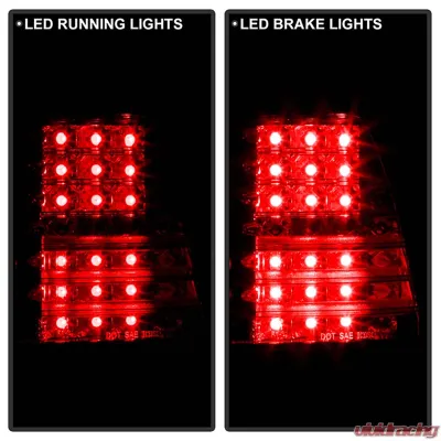 Spyder Auto 4 Piece Smoke LED Taillights for BMW E53 X5 4.8is 2004-2006 - ALT-YD-BE5300-LED-SM