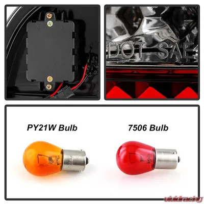 Spyder Auto 4 Piece Smoke LED Taillights for BMW E53 X5 4.8is 2004-2006 - ALT-YD-BE5300-LED-SM