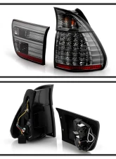Spyder Auto 4 Piece Smoke LED Taillights for BMW E53 X5 4.8is 2004-2006                                     - ALT-YD-BE5300-LED-SM - Image 8