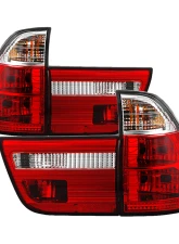 Spyder Auto 4-Piece Red Clear Tail Lights for BMW E53 X5 2000-2006 ALT-YD-BE5300-RC                                     - ALT-YD-BE5300-RC - Image 7