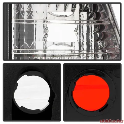 Spyder Auto 4-Piece Red Clear Tail Lights for BMW E53 X5 2000-2006 ALT-YD-BE5300-RC - ALT-YD-BE5300-RC